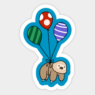 Balloon Two-Toed Sloth Sticker